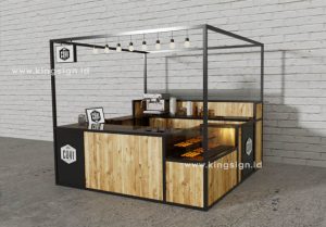 stand booth pameran untuk kuliner dan mini caffe