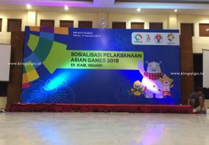 backdrop event asian games 2018 yang diselenggarakan di Indonesia