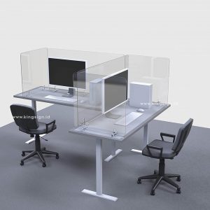 penyekat meja kantor dengan acrylic sekat