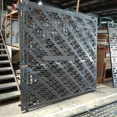 pagar laser cutting motif ornamen